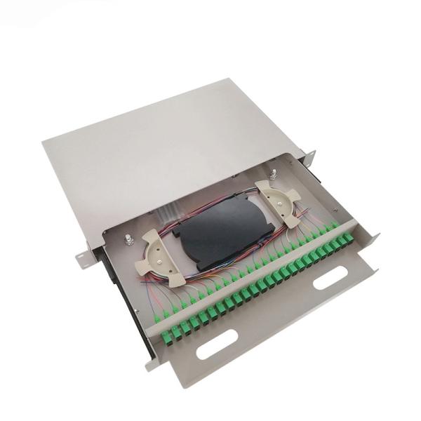 Quality 24 Cores Drawer Optical Terminal Box Optical Fiber Termination Box for sale