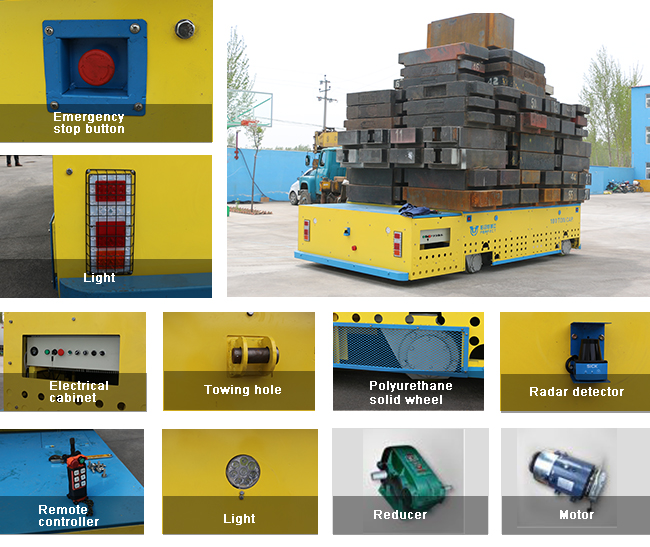 10 t Material handling electric battery powered Transfer Cart