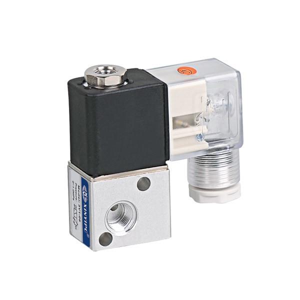 Quality 3V1 Single Unit 3 / 2 Way Solenoid Valve With Joint Box Coil Plate Connection for sale