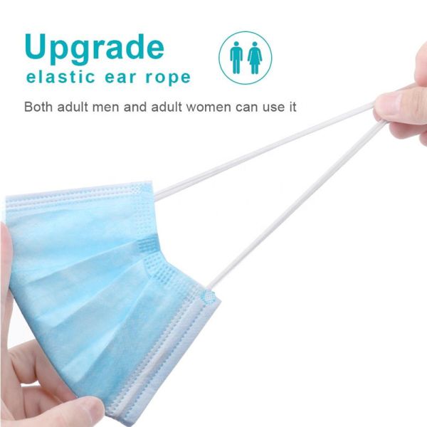 Three Layer Disposable Medical Face Mask With Earloop Anti Virus Dustproof