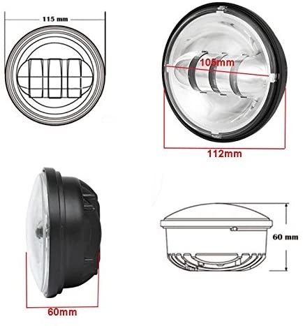 IP67 DC 12V Cree LED Passing Light 4.5 Inch Motorcycle Projector Driving Lamp
