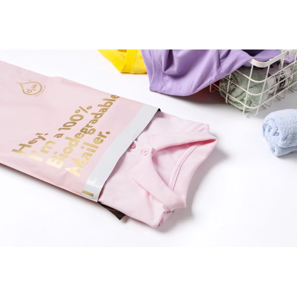 Pink Matte Poly Mailer Bubble Wrap 19x24'' Self Adhesive