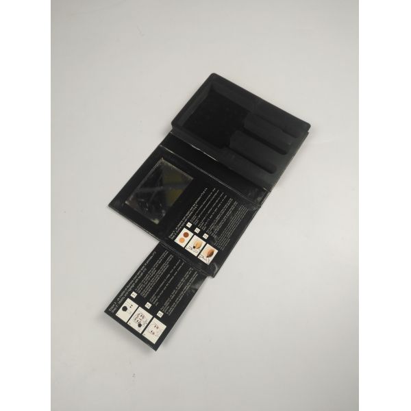 Customized Magnet Cardboard Brush Makeup Box With Offset Printing Glossy Finish