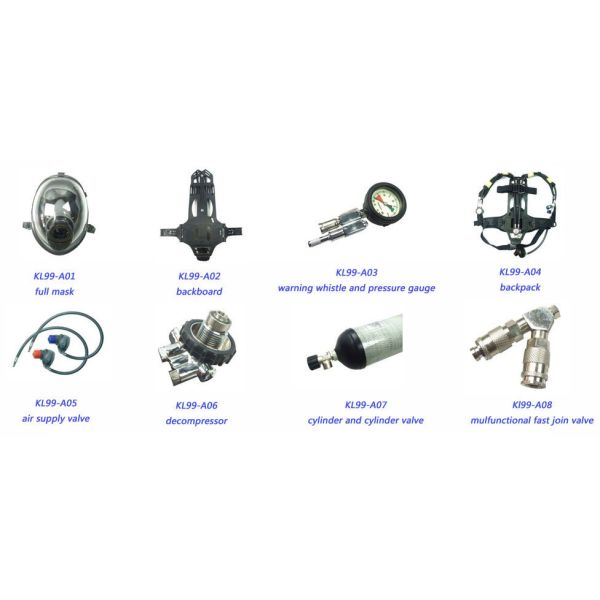 Heavy-Duty Emergency Breathing Apparatus | Two-Wheeled Mobile SCBA with Low-Pressure Alarm
