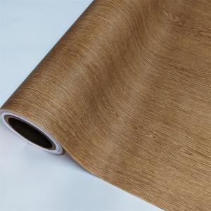 China Long Lasting Wood Grain PVC Film For Cabinets 1400mm Width Vacuum Press wholesale