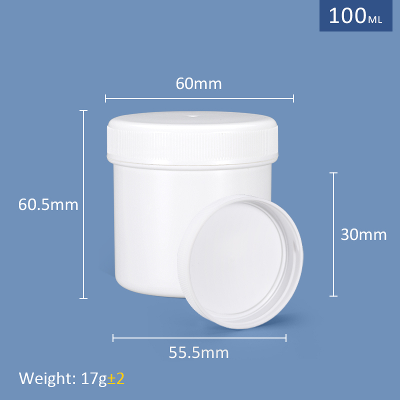 Food Storage PP Plastic Spice Boxes Jars Containers With Lids 8oz