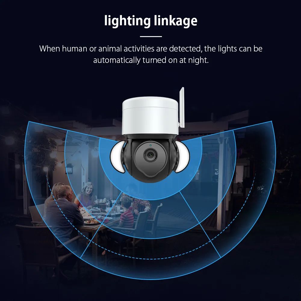 Outdoor Waterproof CCTV Security Camera 4K 8MP With Micro SD Card