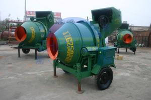 Reversing Drum Building Mixer Machine, Small JZC250 Concrete Batching Mixer For Roads