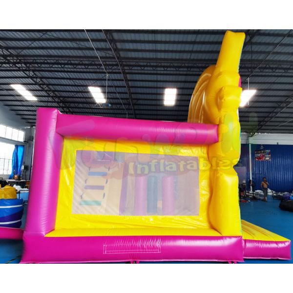 EN71 Mini Unicorn Bouncy Castle Inflatable Bouncer Slide