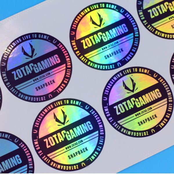 Debossing Laser Printing Waterproof Adhesive Label Glossy Lamination