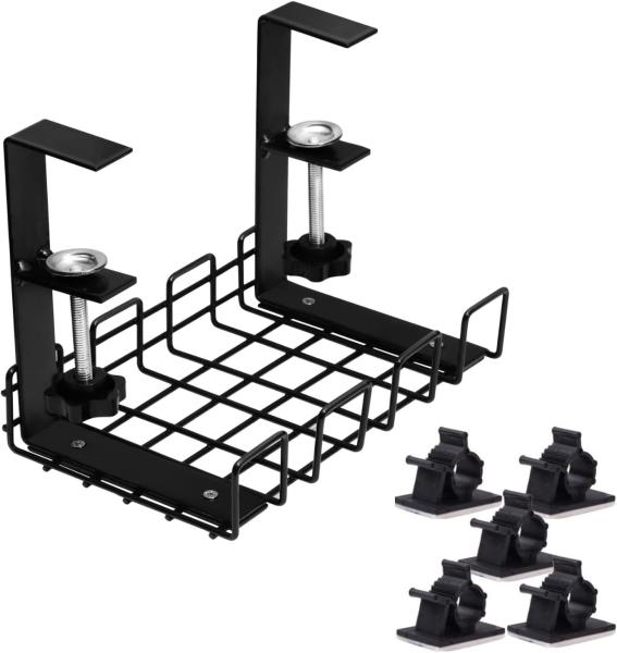 Quality Organize Cords and Wires on Desk with Multifunctional Rectangle Cable Management Tray for sale
