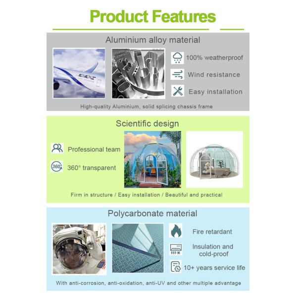 Anti Noise Transparent Igloo Tent Portable Bubble Tent In Homestays