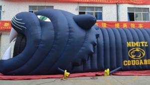 China 10m long white Sport event Inflatable Football Helmet Entrance Tunnel with logo wholesale