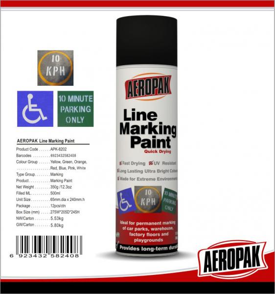 Quality Safety Survey Marking Paint Permanent Spray Paint For Car Parks Warehouse for sale