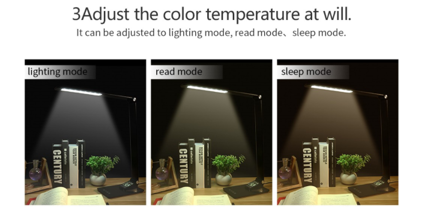 Business Intelligence Dimmable Bedside Table Lamp , 5V 2A Dimmable Touch Table Lamp