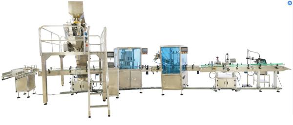 Quality Canned Sardine Sterilization Food Packaging Machines Automatic Capping And Labelling for sale