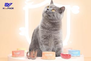 Inner Coating Pet Food Can Packed Dogs Eat Tuna Can With Lids Without PBA