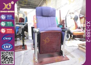 Aluminum Alloy Leg Lecture Hall Seating With Comfortable Back Rest Support