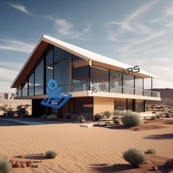 Quality Sustainable Prefab House Villa Waterproof Steel Frame Prefab Homes for sale