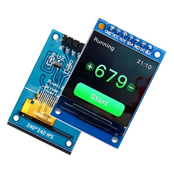 1.3" SPI TFT LCD Display Screen Module ST7789 240x240 3.3V 65K Full Color 51 STM32 For Arduino
