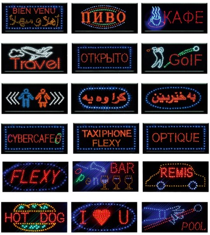 advertising board Flashing LED Sign Open sign led message display