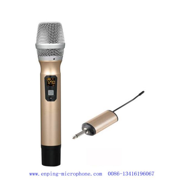 C13 / rechargeable professional universal mini multi-channel UHF wireless microphone with one handheld & 6.35mm plug