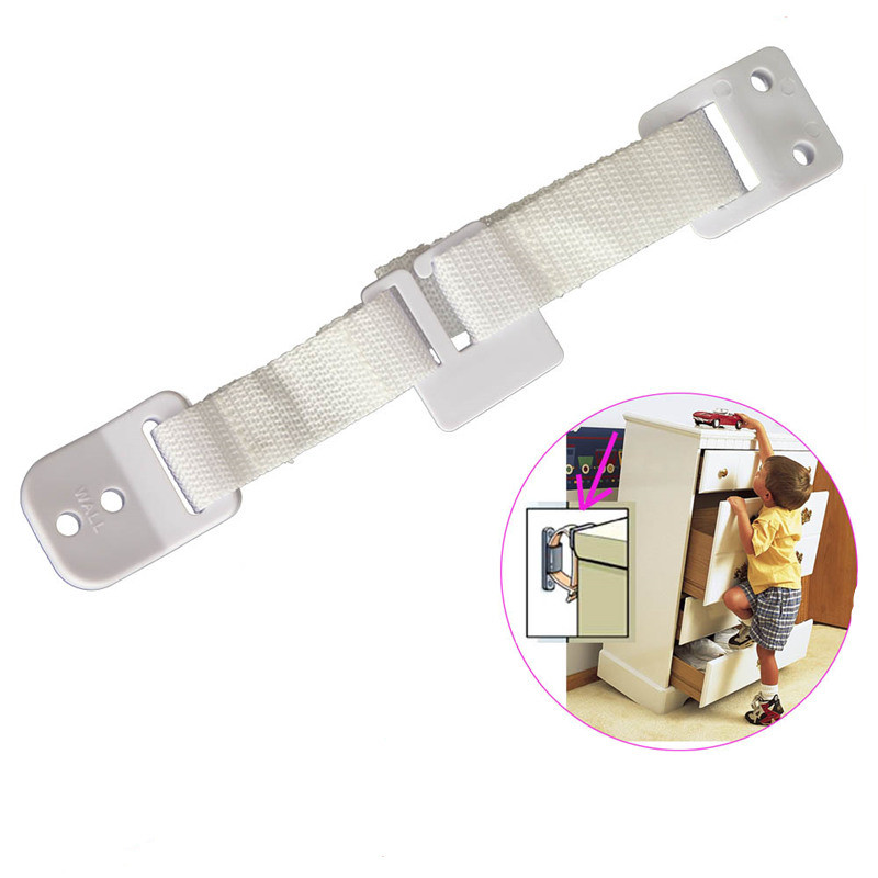 Prodigy Sturdy Furniture Safety Straps Multipurpose Durable ABS PP