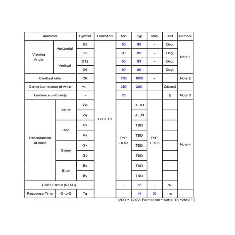 LVDS Interface 30pin TFT Display Module 18.5 Inch LCD Display 1366*768