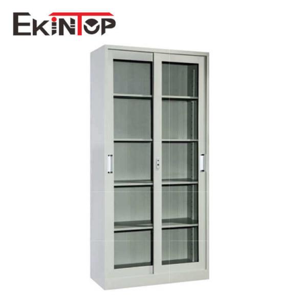 Quality Folding Glass Metal Office File Cabinet Lockable Cupboard Waterproof Odorless for sale