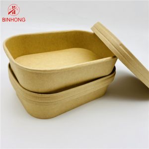 China Eco Friendly Disposable 750ml Kraft Paper Food Container wholesale