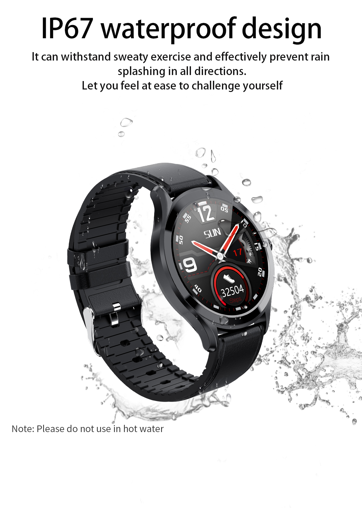 Bracelet Health Exercise Android Waterproof IP67 Automatic Smart Watch