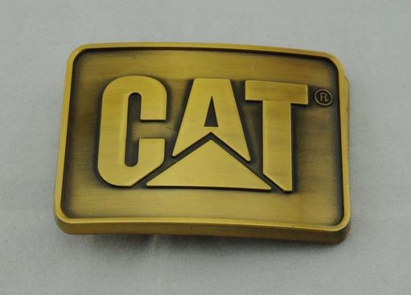 Quality Casting Pewter Custom Made Buckles Gold Plated , Cat Belt Buckle for sale