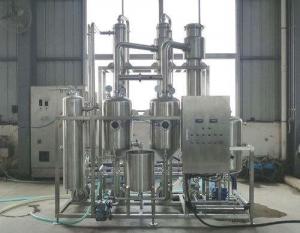 China External Circulation Backward Feed Multiple Effect Evaporator , Effluent Treatment Plant wholesale