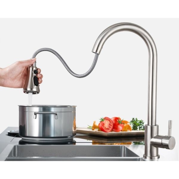Two Functions Mixer Stretch 80cm Extendable Kitchen sink Faucet