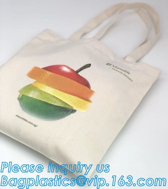 Custom silk screen printed Cotton material handle style blank natural cotton canvas bag without logo bagplastics bagease
