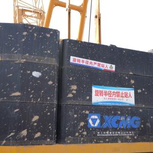 Used 180T Hydraulic Crawler Crane XCMG In Port Operation