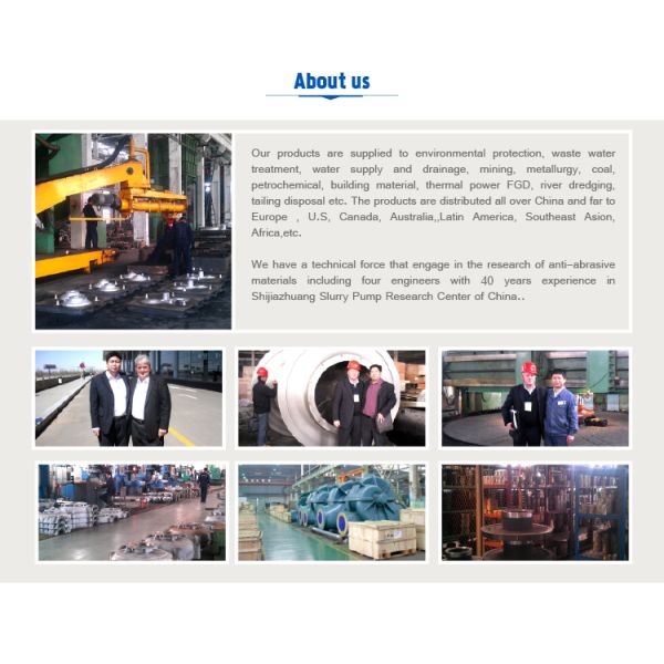 High Pressure Centrifugal Pump Anti Corrison Material