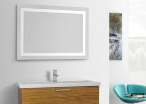China Modern LED Illuminated Bathroom Mirror / Waterproof Touch Screen Smart Mirror on sale