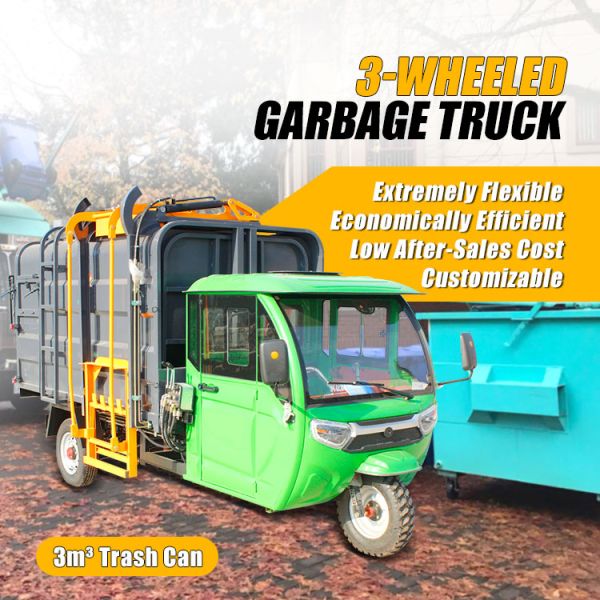 China Factory Rubbish Collection 1 Ton Compactor Mini Garbage Trucks Side Loader Garbage Truck