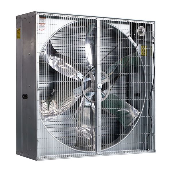 Agricultural 1.1kw Galvanized Ventilation Exhaust Fan 6 Blades Cone Type