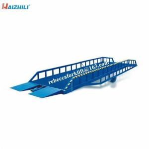 12 Ton Container Loading Ramp , High Duty Steel Structure Mobile Forklift Ramp