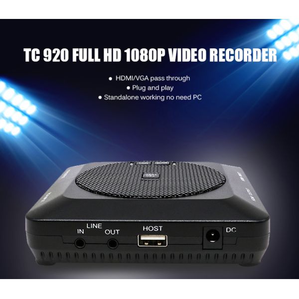 Powerful Full HD 1080p Video Recorder with Integrated Microphone