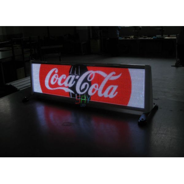 P 5mm Full Color Taxi LED Display Wireless 3G System 960mm x 320mm