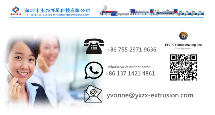 ISO9001 PP Strap Extrusion Machine , Plastic Strap Making Machine