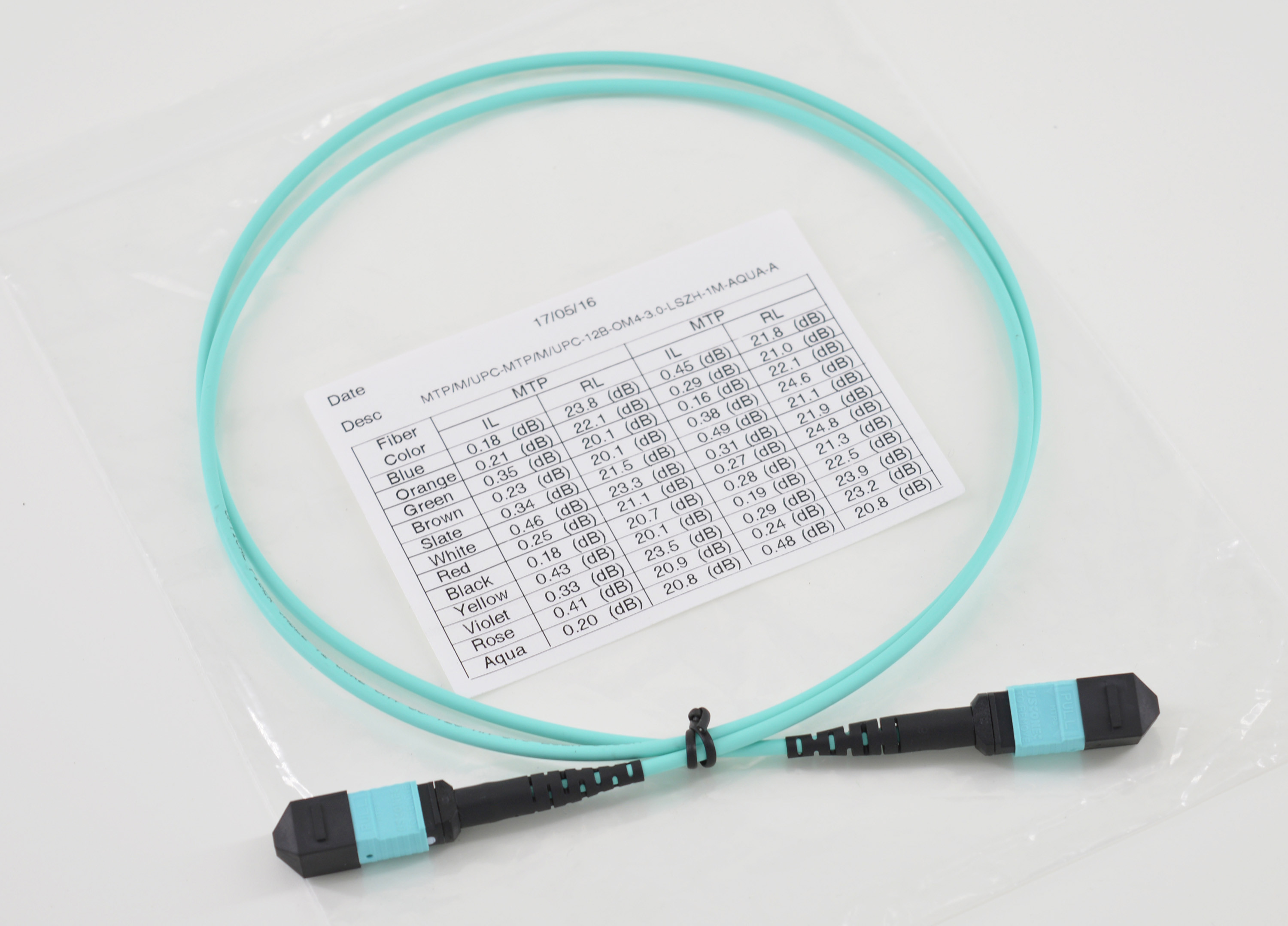 MPO/MTP to MPO/MTP male/female 12B LSZH OM4 patch cord cables customized length
