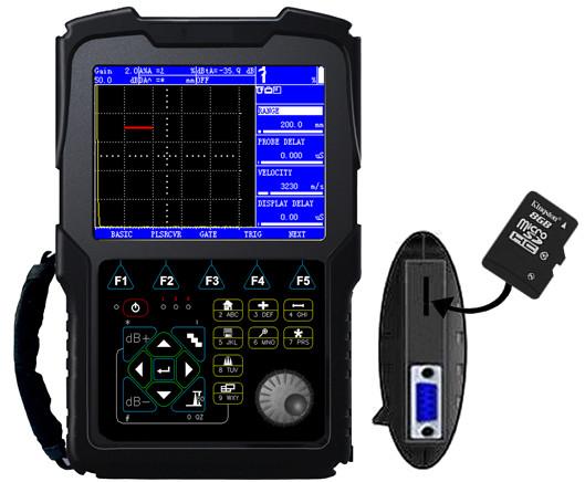 Quality SD Card Portable Ultrasonic Flaw Detector A Scan B Scan FD600 Low Noise for sale