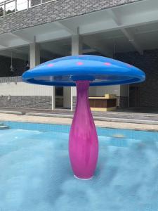 China Anti UV Outdoor Kids Water Park Equipment Mushroom Waterfall wholesale