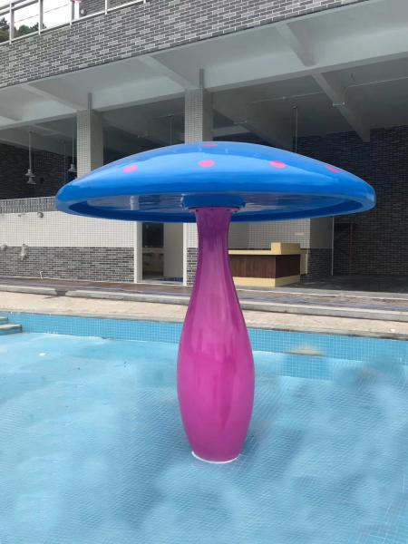 Quality Anti UV Outdoor Kids Water Park Equipment Mushroom Waterfall for sale