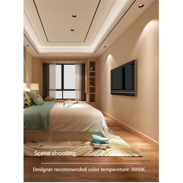 10W 24deg Ra90 Dimmable Led Ceiling Spot Lights 15 Degree Lighting Angle