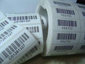 Bar code Printing Black Color Custom Printing Paper Card Environmental Paper Material Label Printing